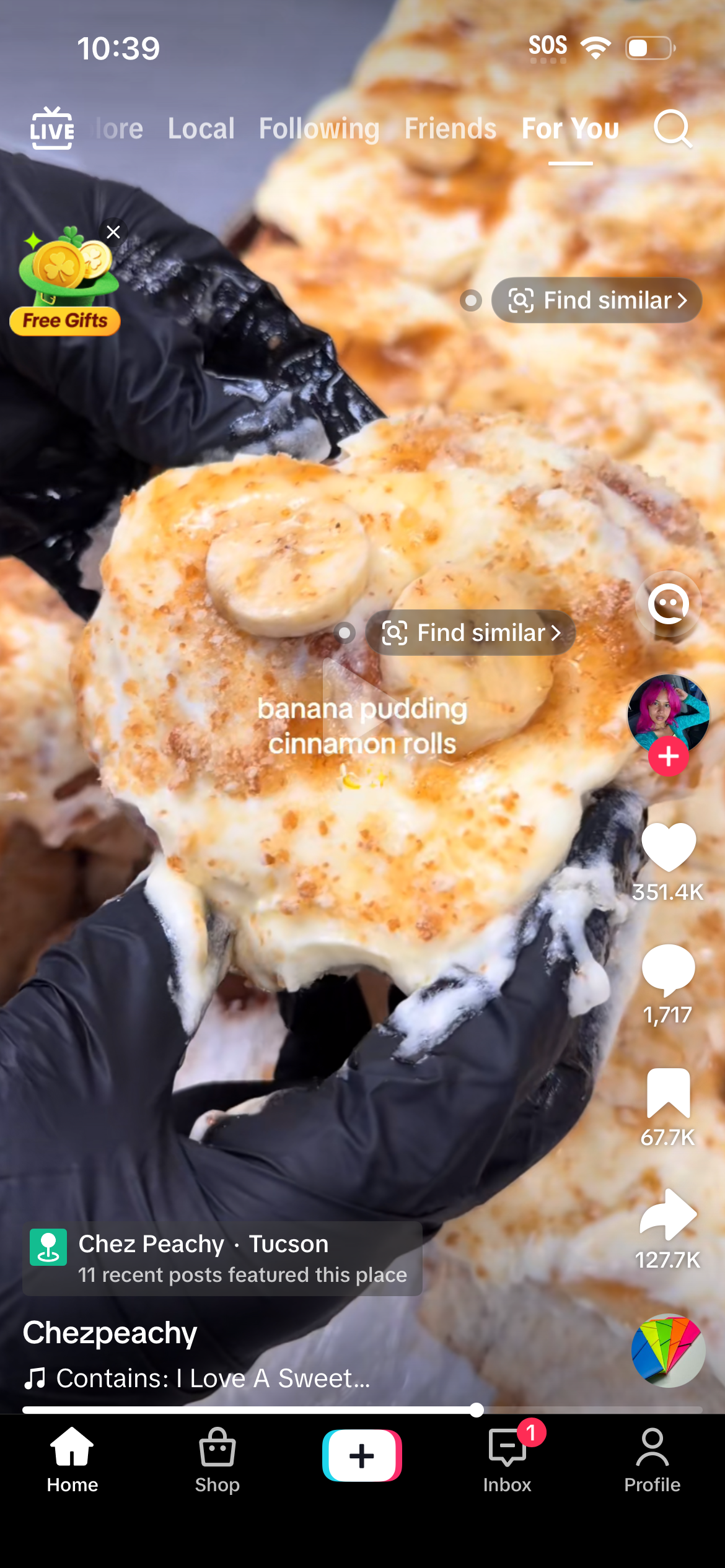 TikTok video playing in the wild